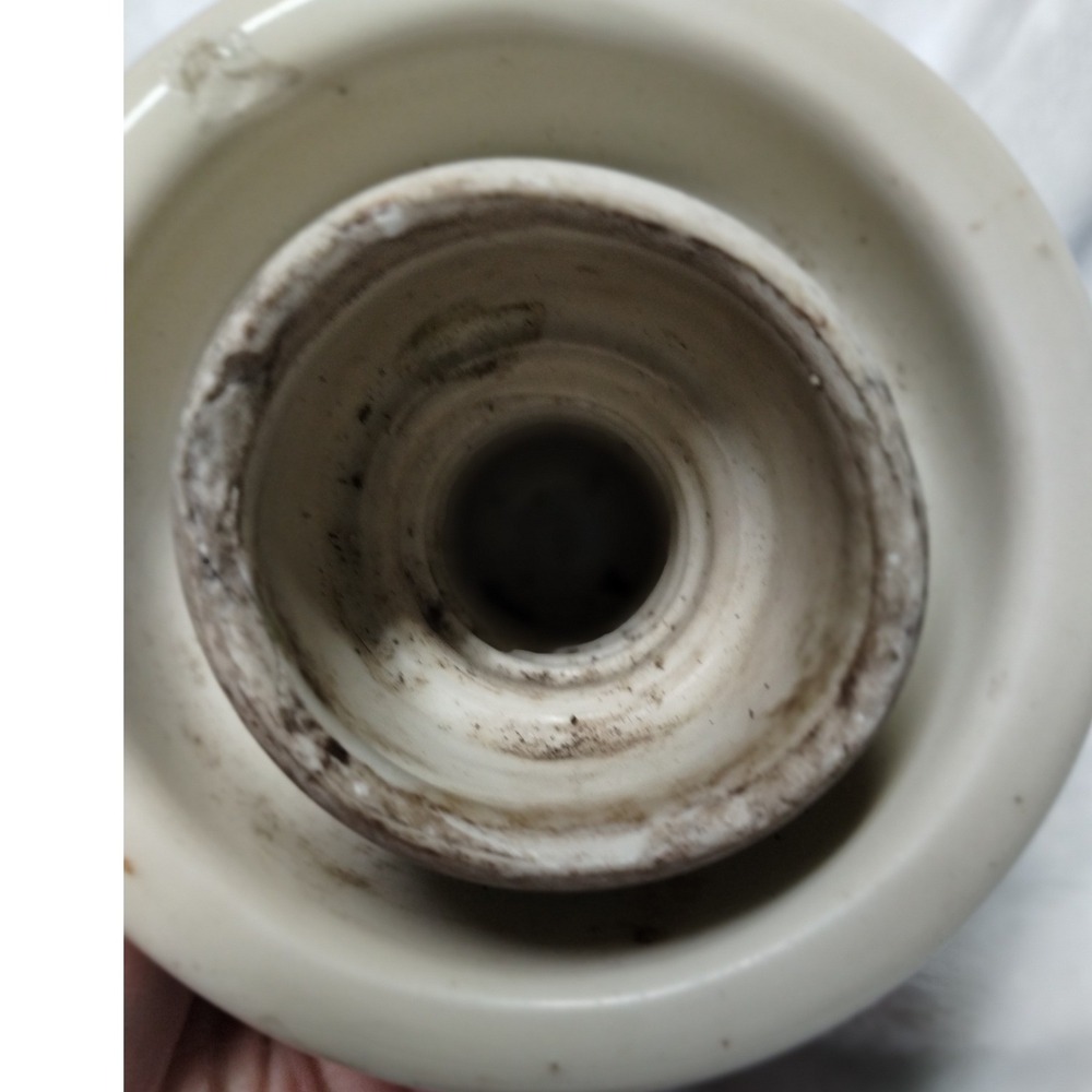 Locke 44 USA Vintage Off White Ceramic Porcelain Electrical Insulator Glazed - Picture 5 of 9